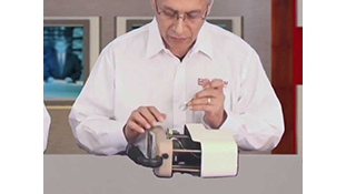 Man working on a opened Model 9DP